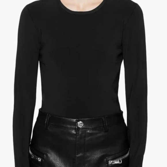 Rebecca Minkoff Tops - Cut Out Knit Long Sleeve Top